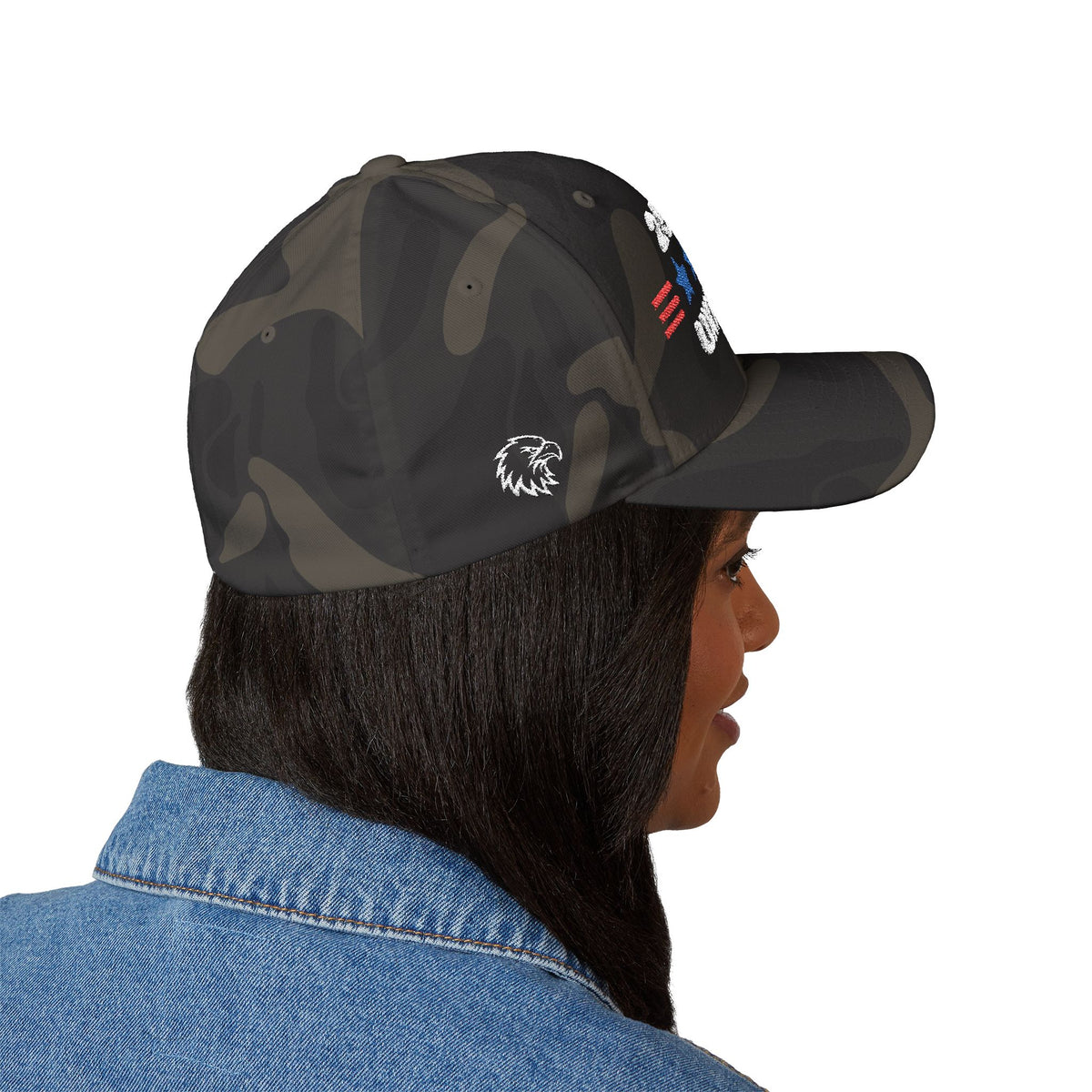 250 Years Unmatched embroidered cap worn outdoors