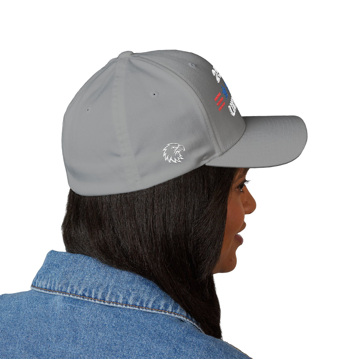250 Years Unmatched patriotic cap, embroidery detail
